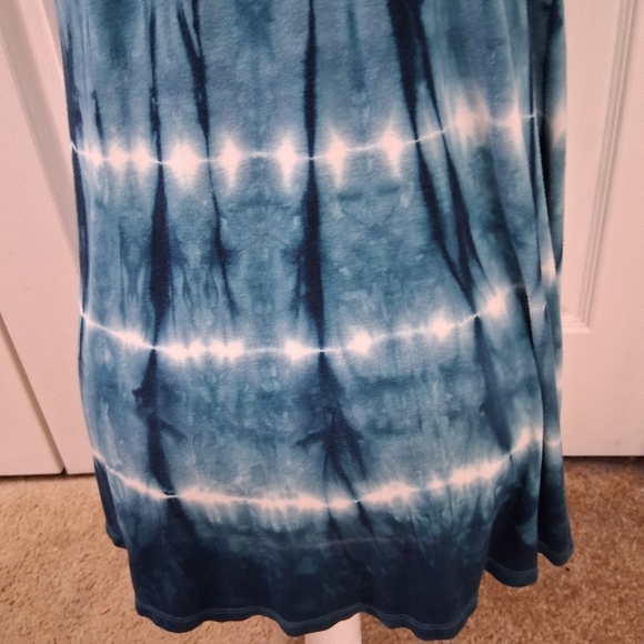 Dante Malan Blue & White Tie Dye Top   Size L - Picture 7 of 15